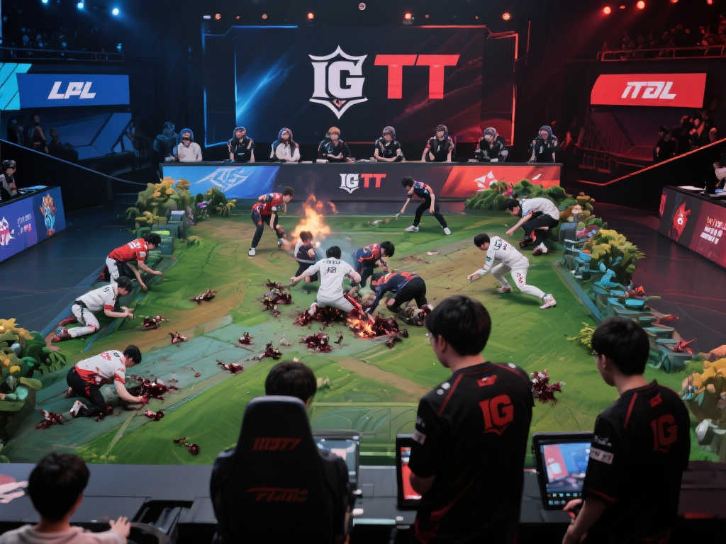[一图流]IG接团失误站位散乱，TT抓住机会反击1换3